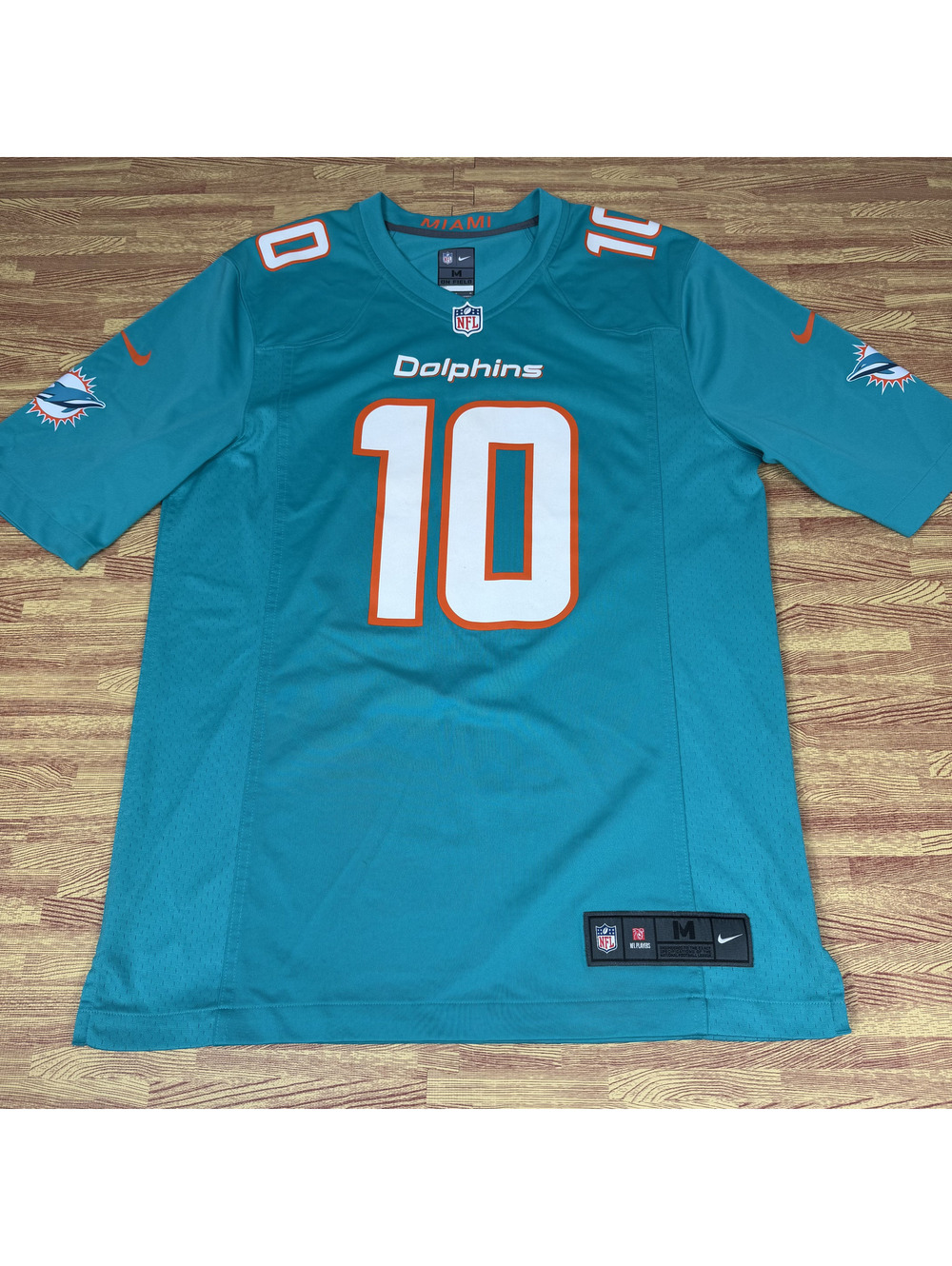 Nike Miami Dolphins Tyreek Hill 10 Jersey Mens Medium Aqua Football
